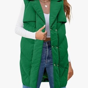 Green Quilted Vest